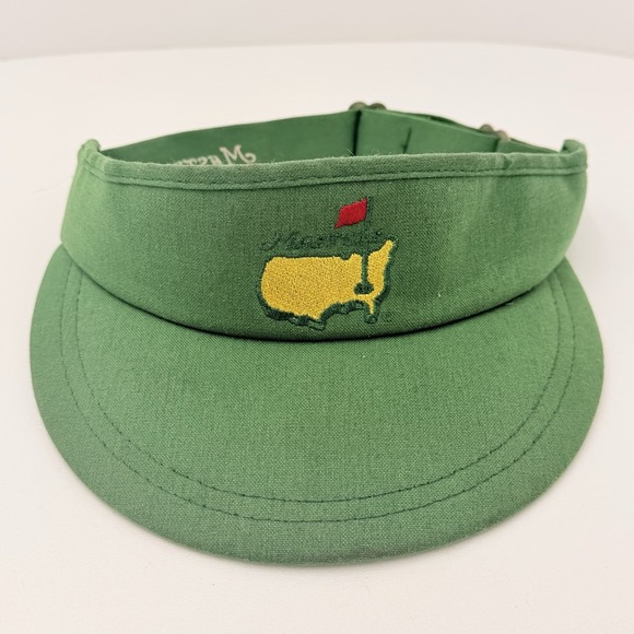 American Needle Other - Masters Augusta National Green Golf Visor Hat USA Vintage Needle Strap